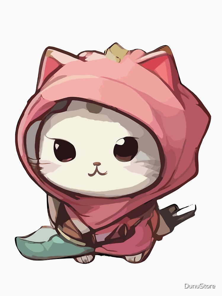 cute kawaii ninja cat with japanies style by DunuStore