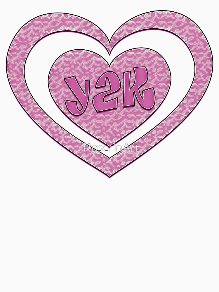 Y2k Animal Print Heart by RoserinArt