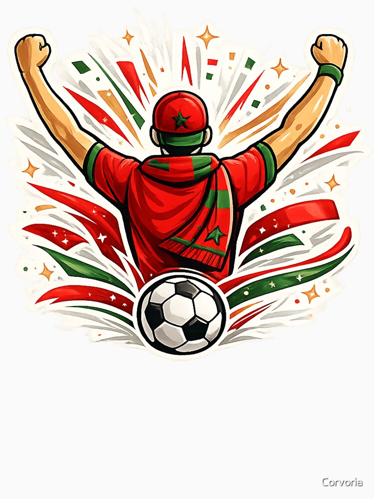 Morocco Football Fan Gift Supporter by Corvoria