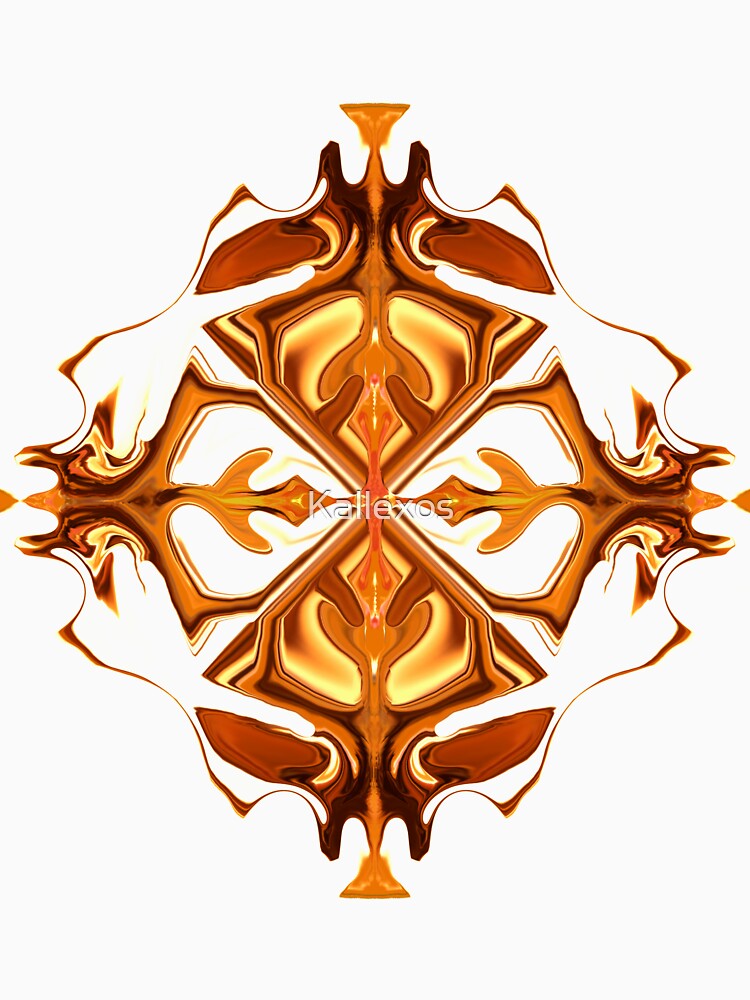 Kallexos-Design- Brown Geometric - positive energy by Kallexos