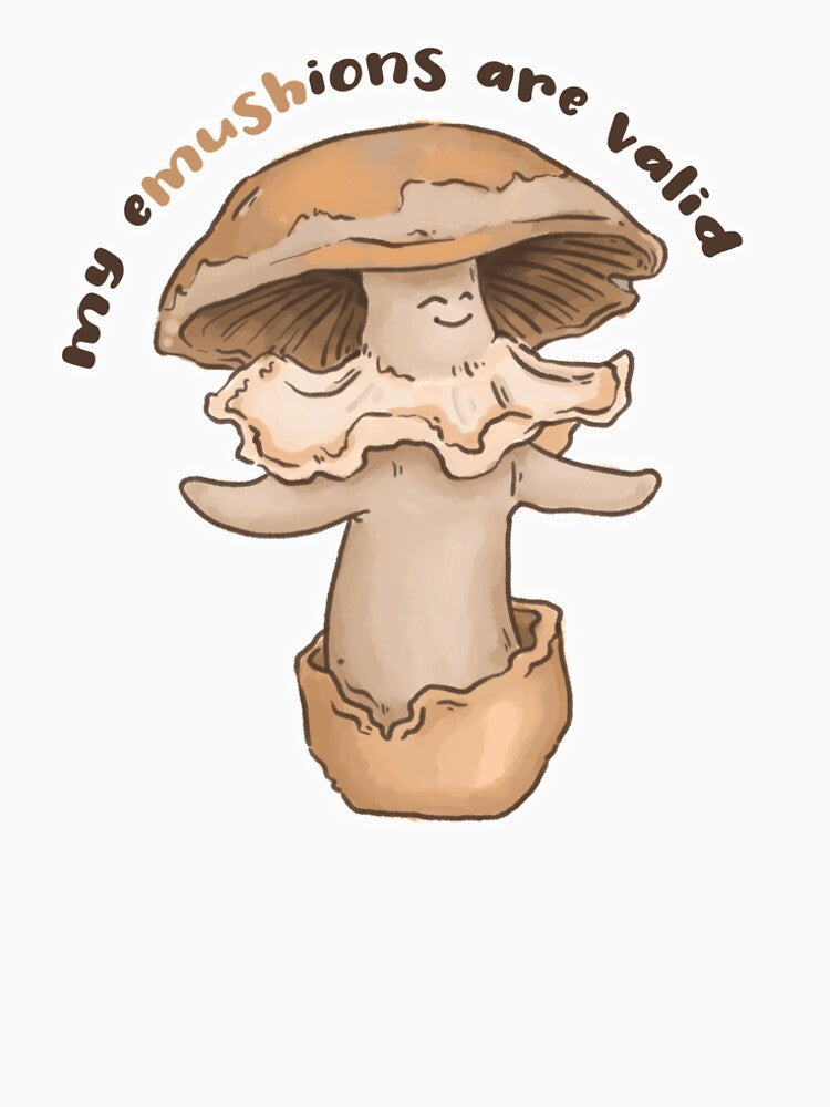 Emotional Positive Affirmation Mushroom by Tempera-Mentum