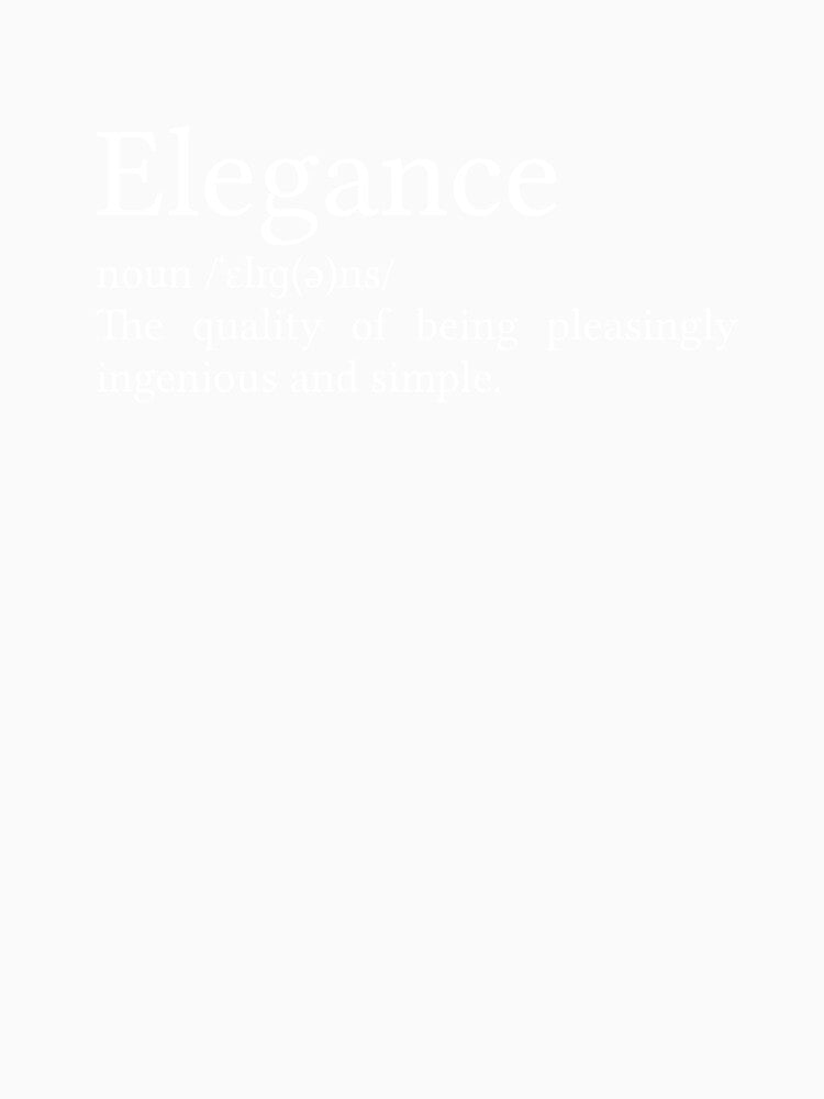 Elegance Definition by Jamila Benito