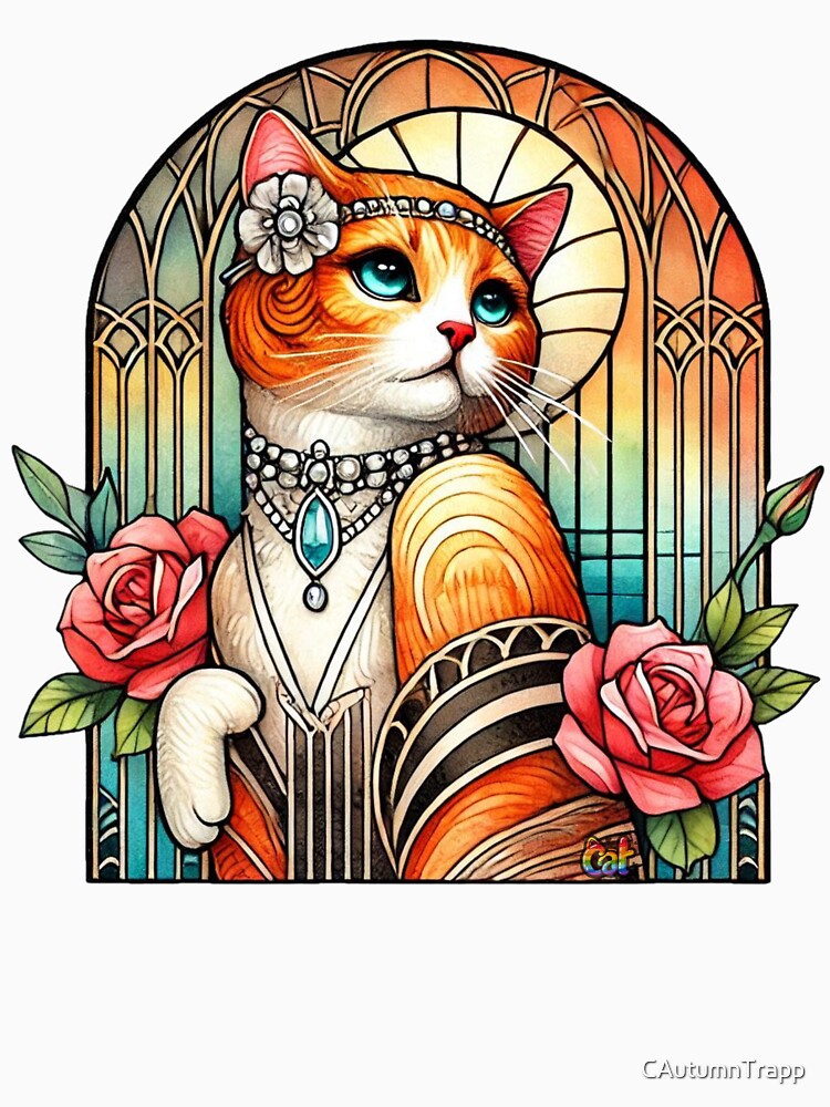 Art Deco Elegance Cat by CAutumnTrapp