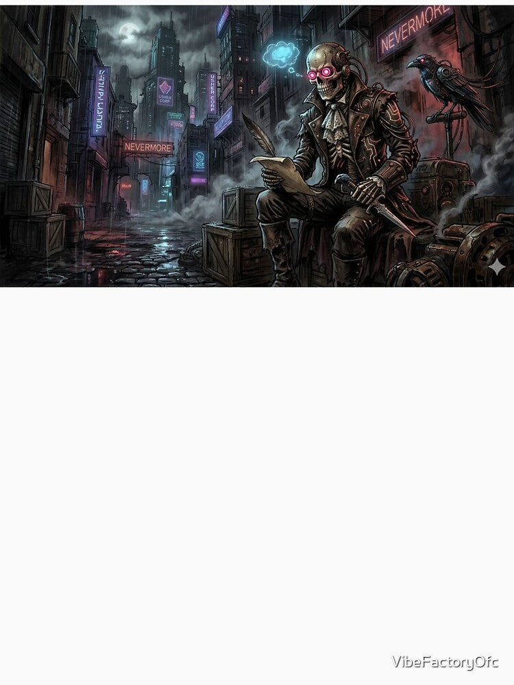 Cyberpunk Survivor in Neon City Dystopian Art by VibeFactoryOfc