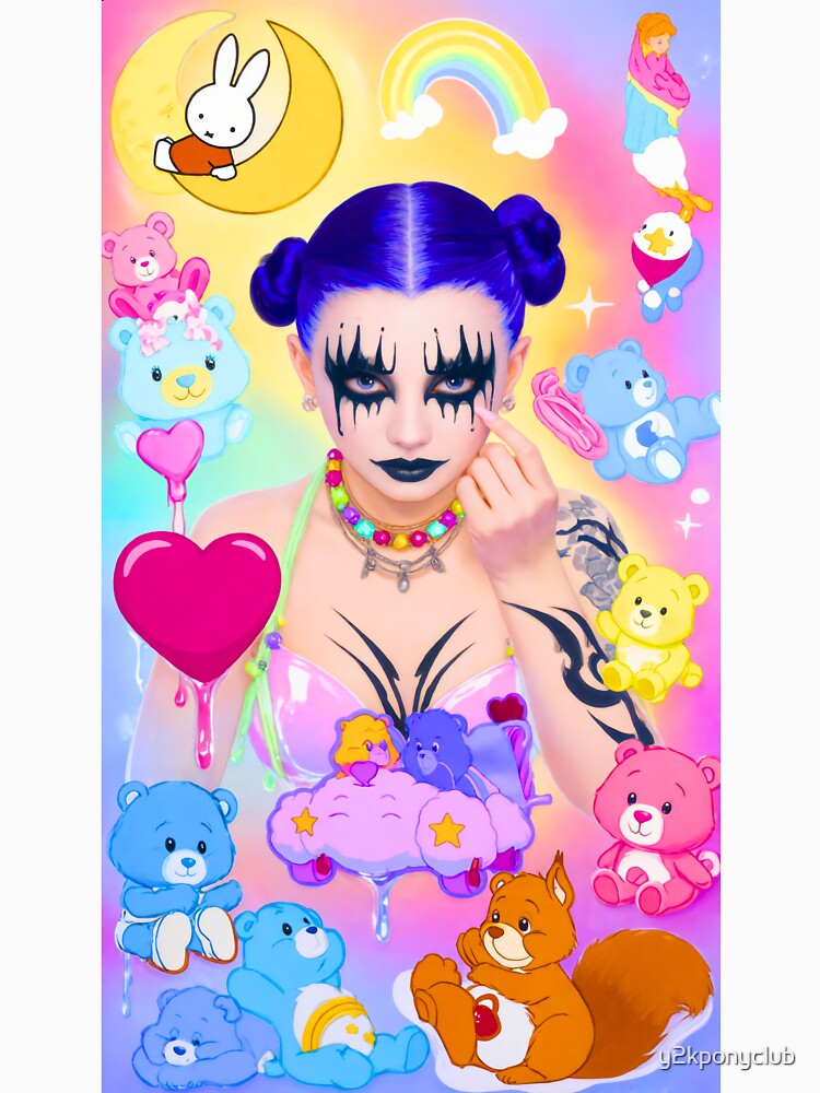 Zheani Care Bears Art - Pastel Goth Kawaii Y2K by y2kponyclub