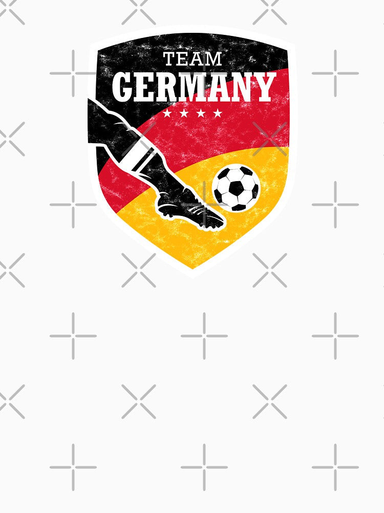 TEAM GERMANY FOOTBALL EMBLEM USED LOOK BLACK RED YELLOW BY SUBGIRL by SUBGIRL