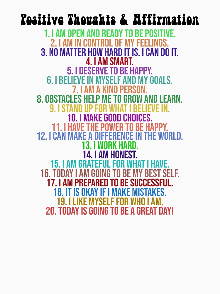 Positive Thoughts & Affirmation by Heatherloulin