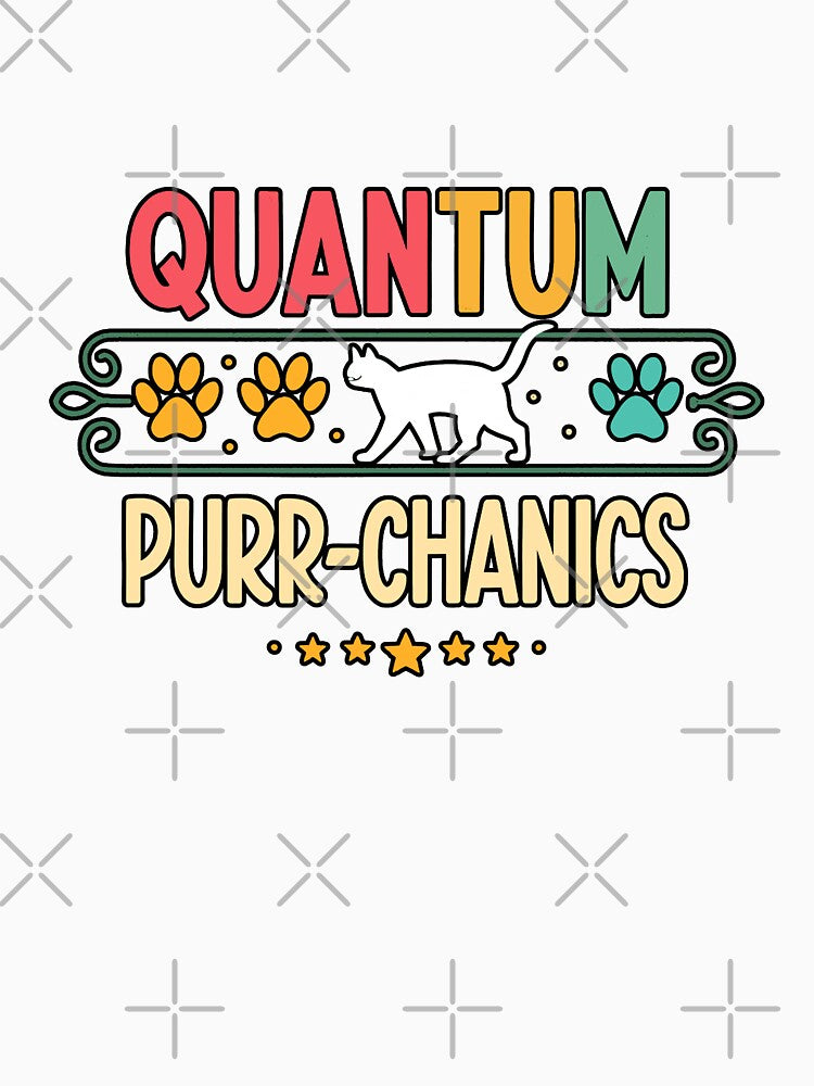 Quantum Purr-chanics – Funny Cat Physics Science design by the science zoo
