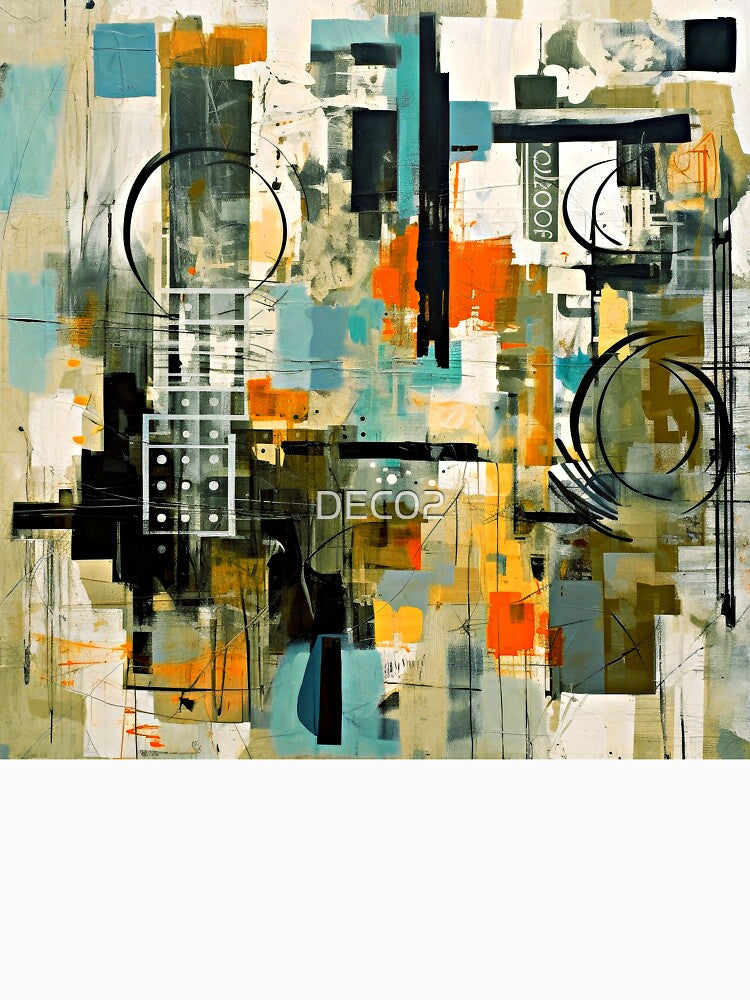 Grunge Street Art Colorful Contemporary Modern Abstract Art by DEC02