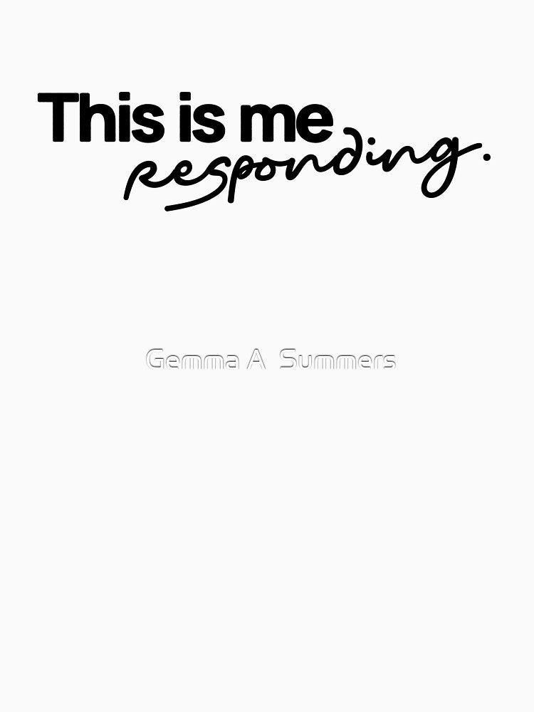 This Is Me Responding Quote Design | Minimalist Typography Digital Download | Quiet Boundary Text Art | Modern Quote Graphic by Gemma A  Summers