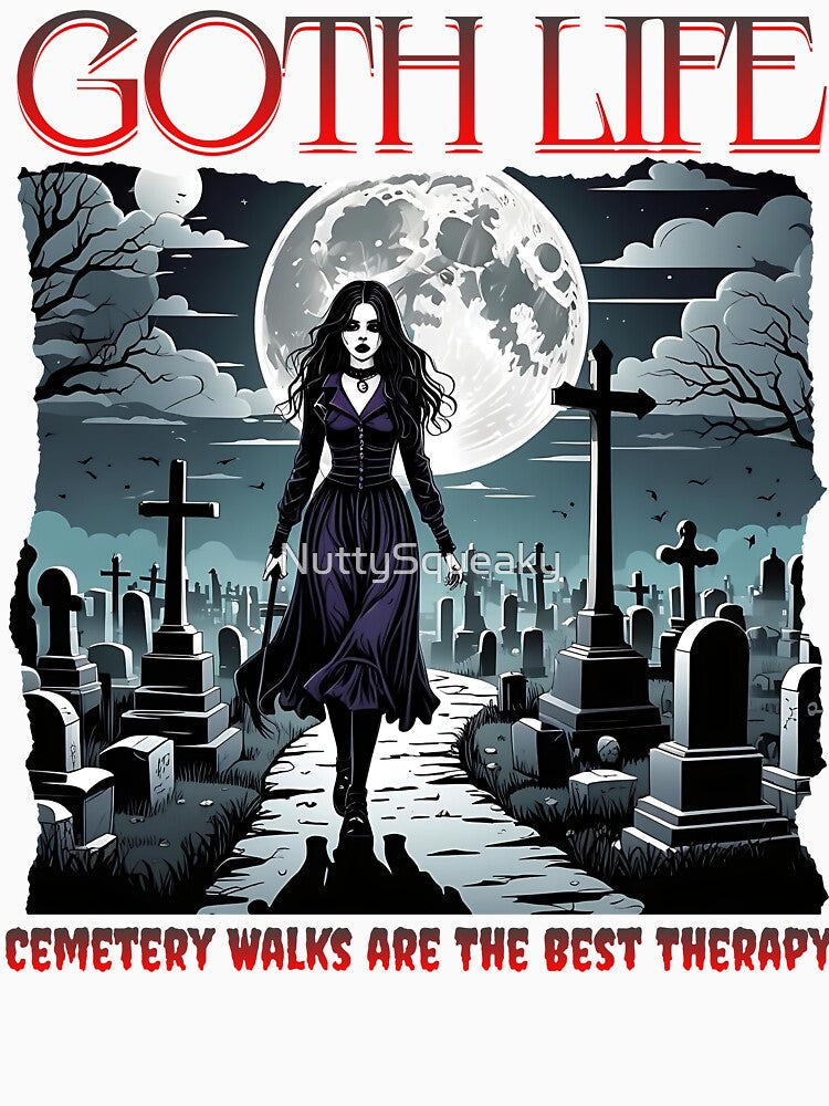 Goth Life_Cemetery Walks are The Best Therapy by NuttySqueaky