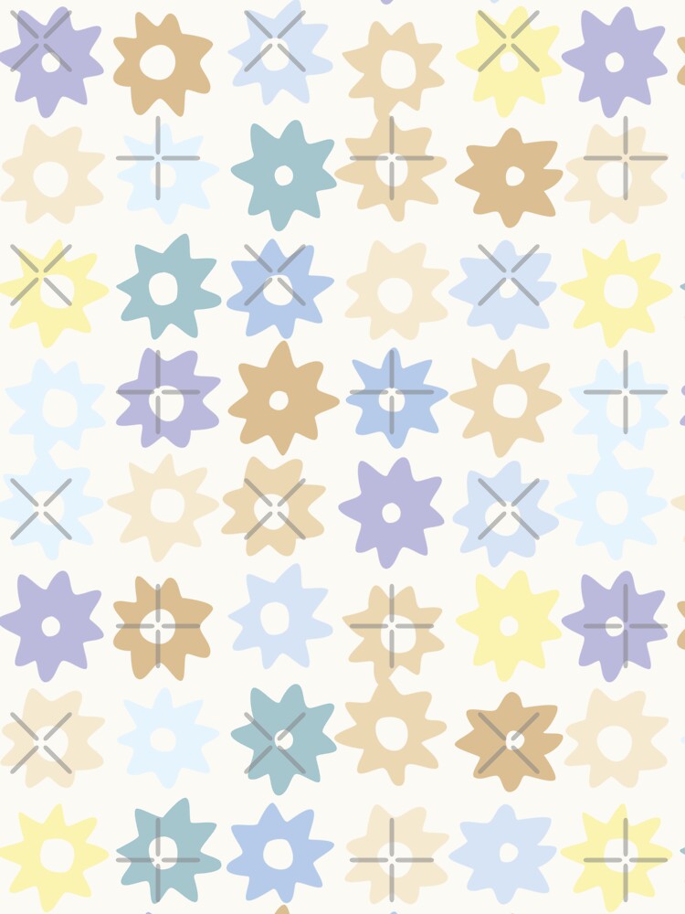 BOHO PASTEL STAR PATTERN by blomastudios