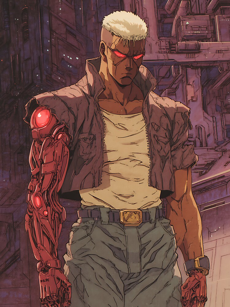 Retro Cyberpunk Anime Art by bapupa