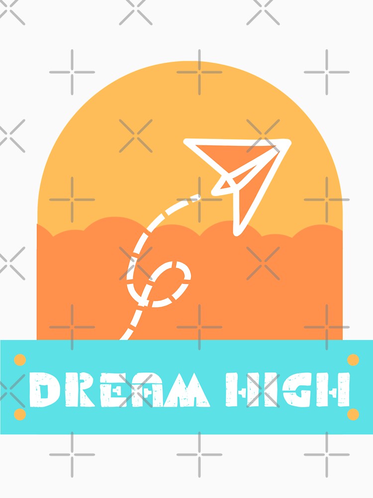 DREAM HIGH MINIMALIST PAPER AIRPLANE DESIGN by MiraiDesigns by miraidesigns