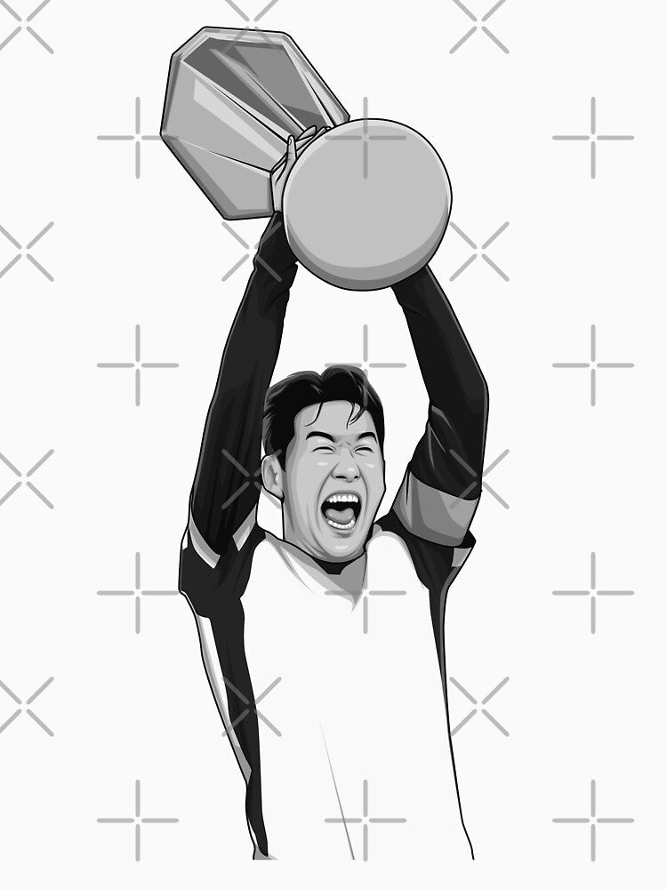 Son Heung-min Black and White Version by Aldduardo