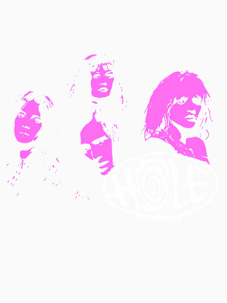 Four Pink Silhouette Woman Grunge Band by ananimyim