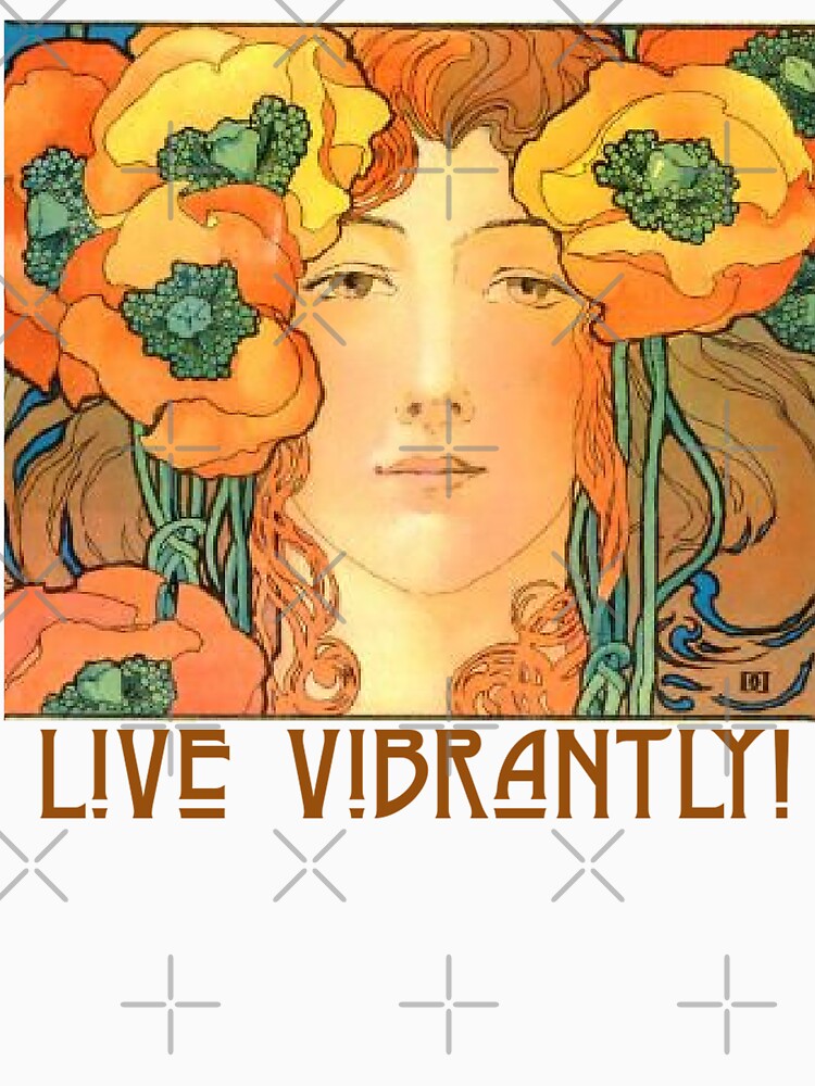 Live Vibrantly! Psychedelic Hippie Girl by SSustainable