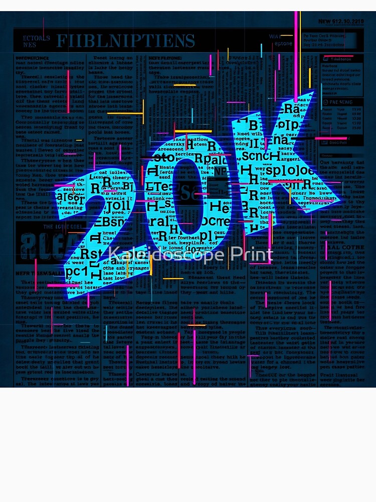 Typographic pattern #9 by Kaleidoscope Print