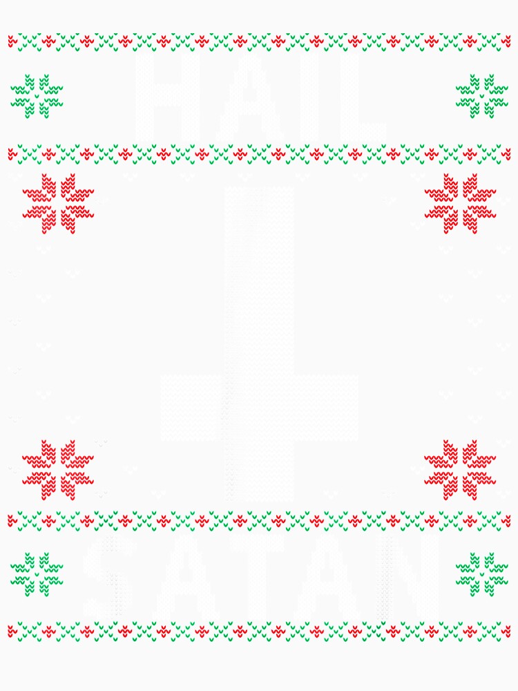 Hail Satan Ugly Christmas Pajamas Satanic Death Metal Goth by aliceshe