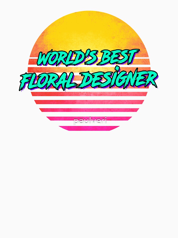 Funny Floral Designer Retro 1980s Gift by paulveri