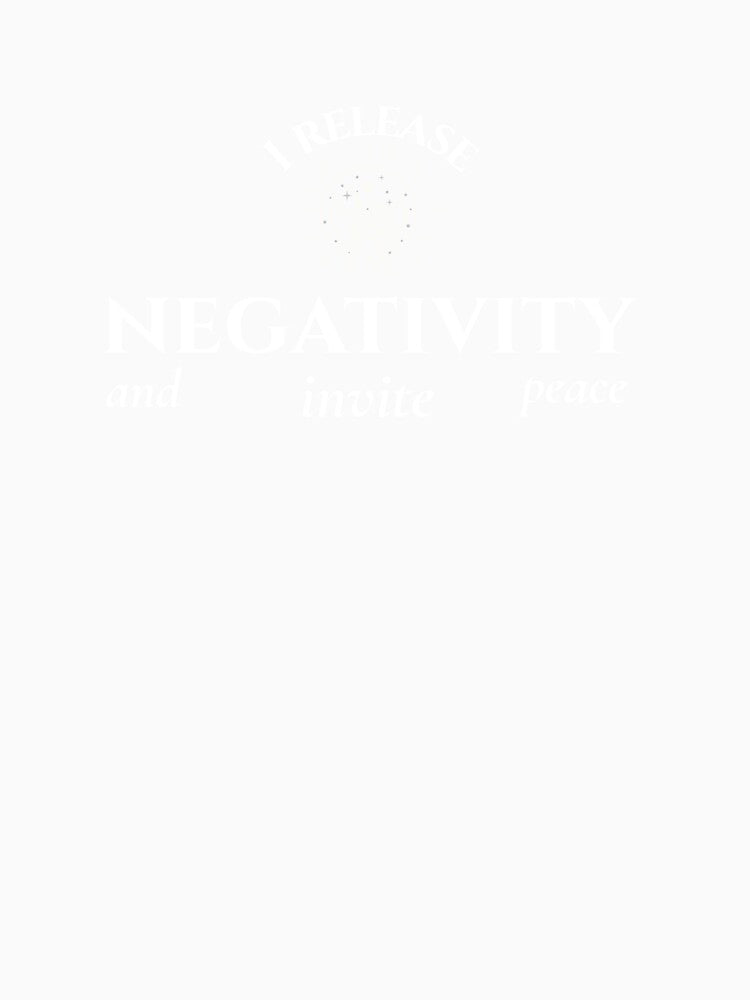 I release negativity and invite peace affirmation manifestation mental health by SoulfulT