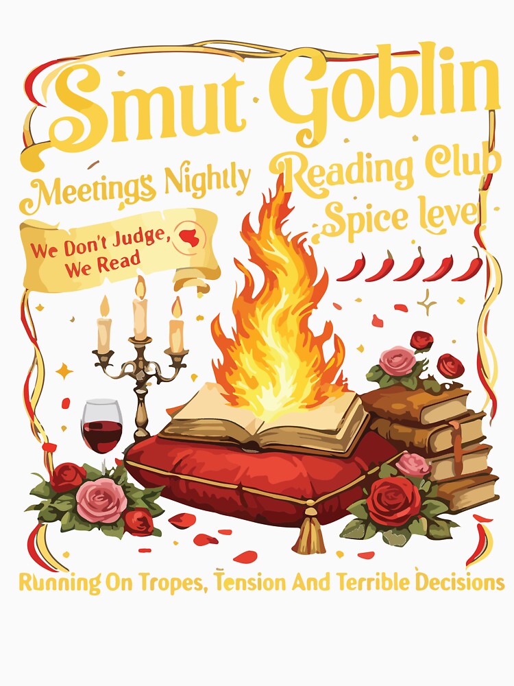 Smut Goblin Dark Romance Book Lover Funny Bookish Vintage Design by kiralynstration