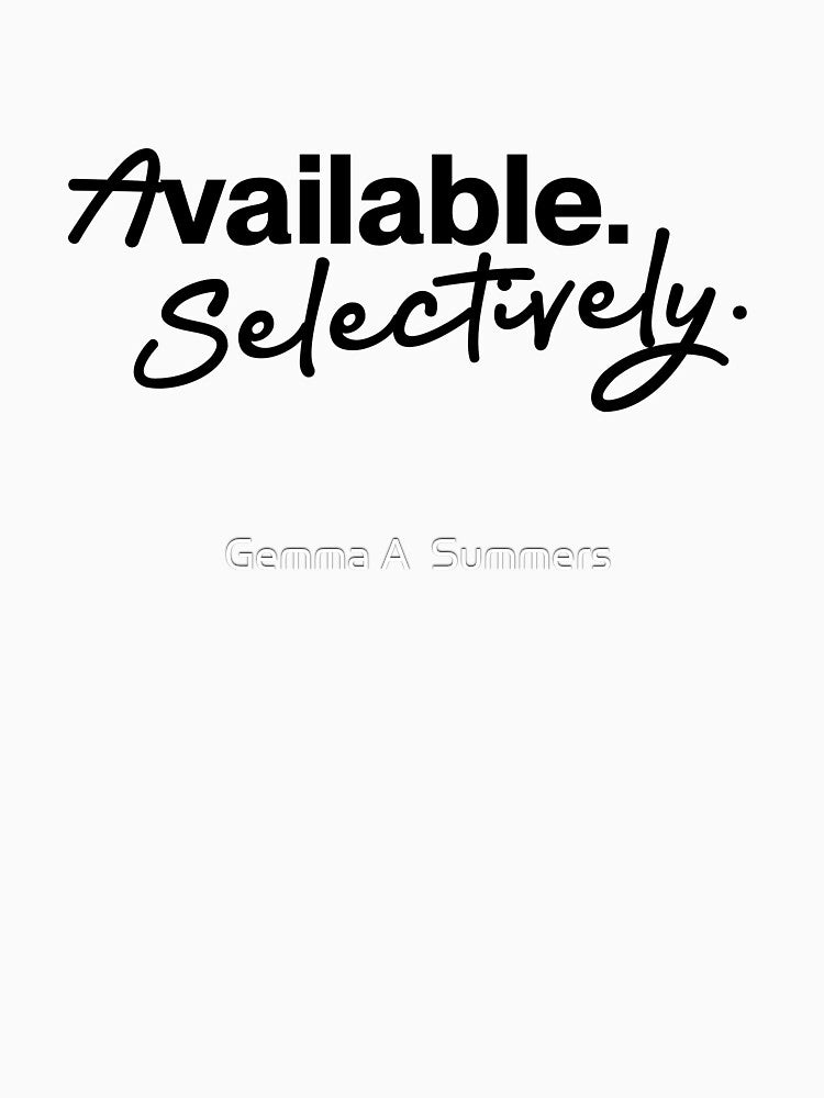 Available Selectively Quote Design | Minimalist Typography Digital Download | Quiet Boundary Text Art | Modern Quote Graphic by Gemma A  Summers
