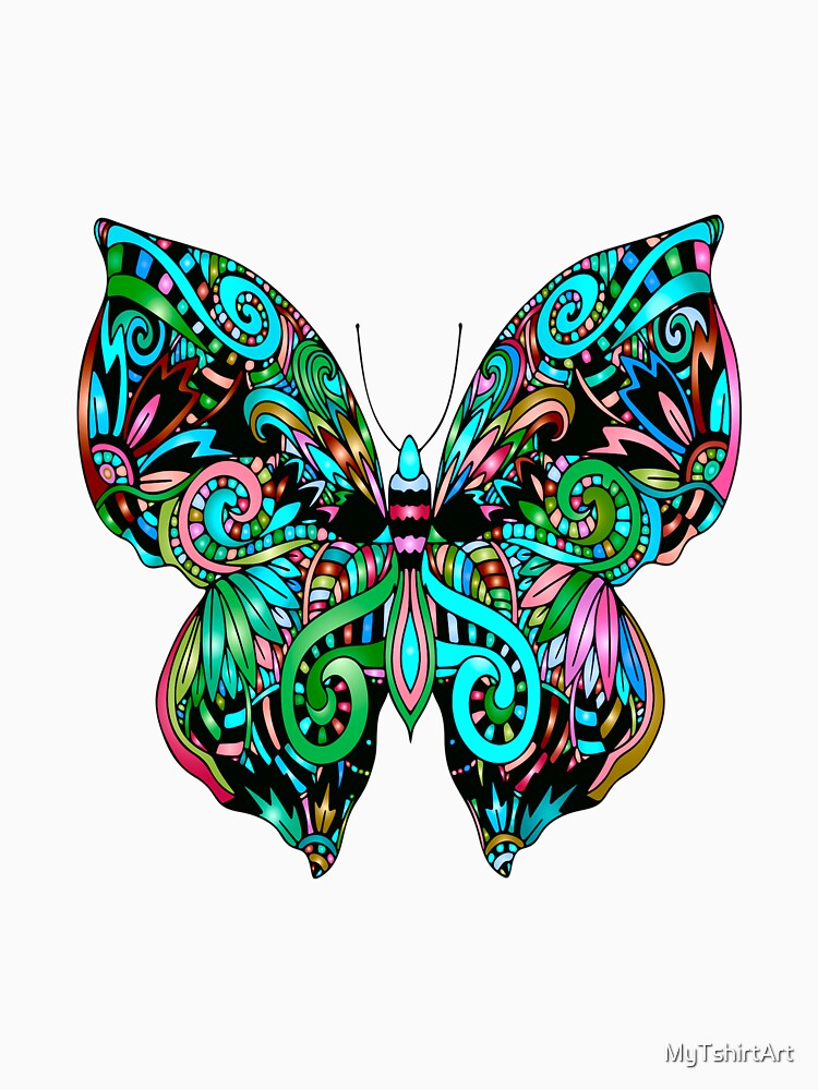 Butterfly Boho-Style by MyTshirtArt