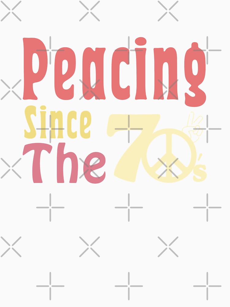 Peacing Since The 70's Pastel Colors by MinimalSketches