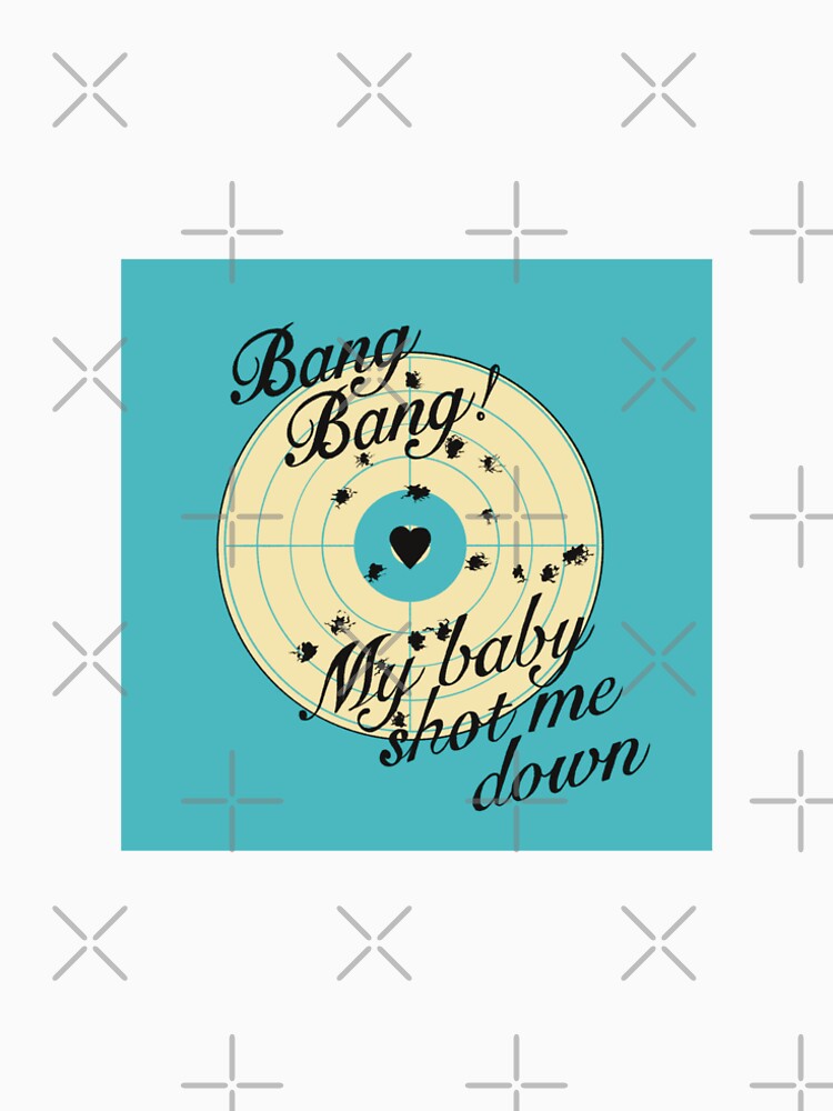 Bang Bang Vintage Aesthetic – Soft Western Romantic Graphic | Retro Feminine Sticker, T-Shirt & Poster by CoverCulture