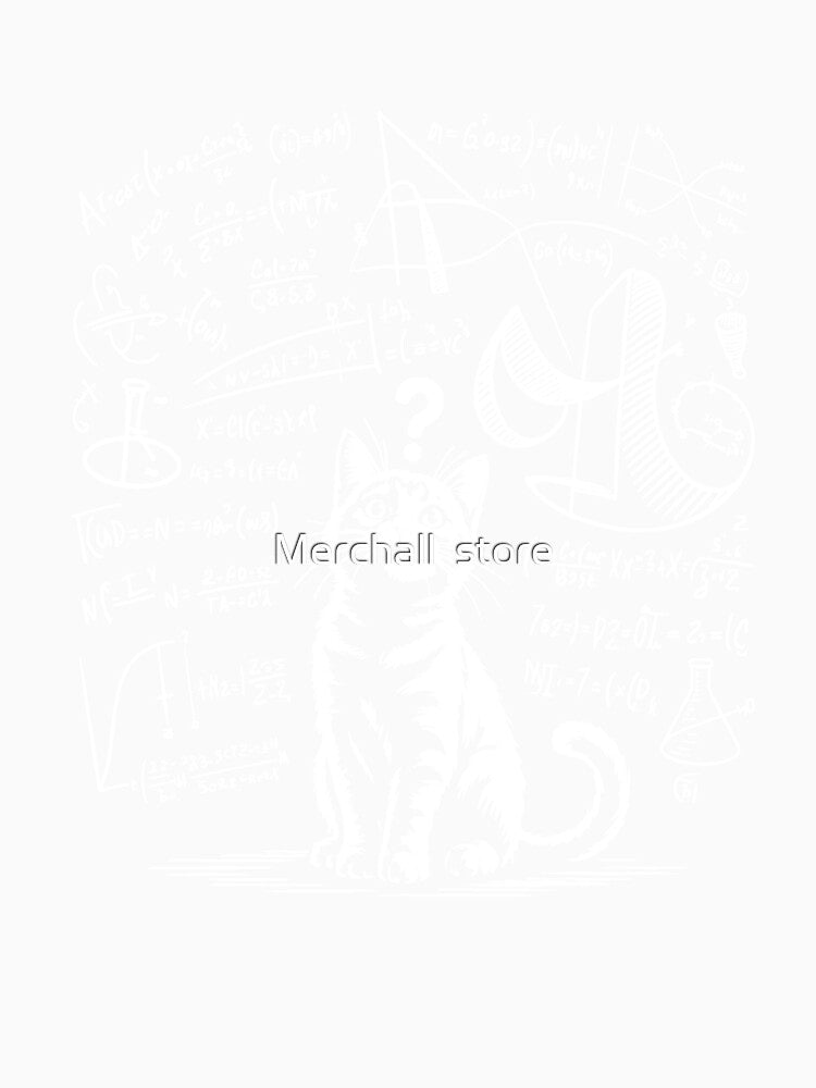Funny Physics Nerd: Cat Math Equations Science , Quantum Physics Humor by Merchall  store