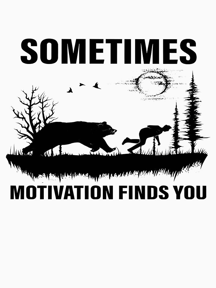 Sometimes Motivation Finds You camping by BeatrixKnoll