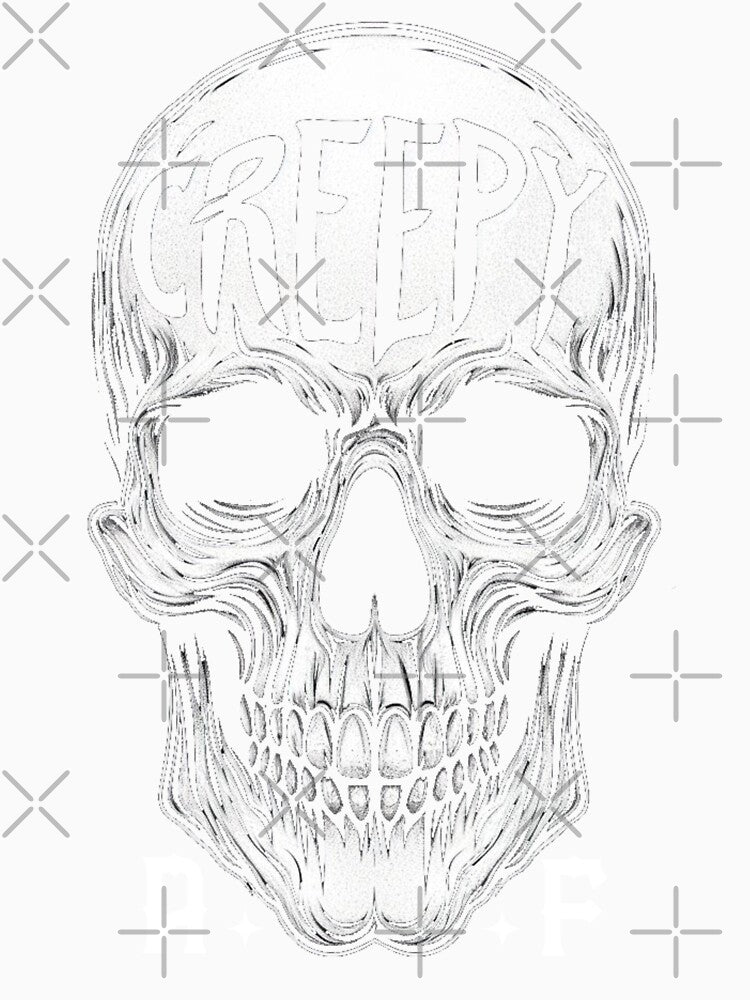 Creepy AF Skull Goth by CreepyCornerArt