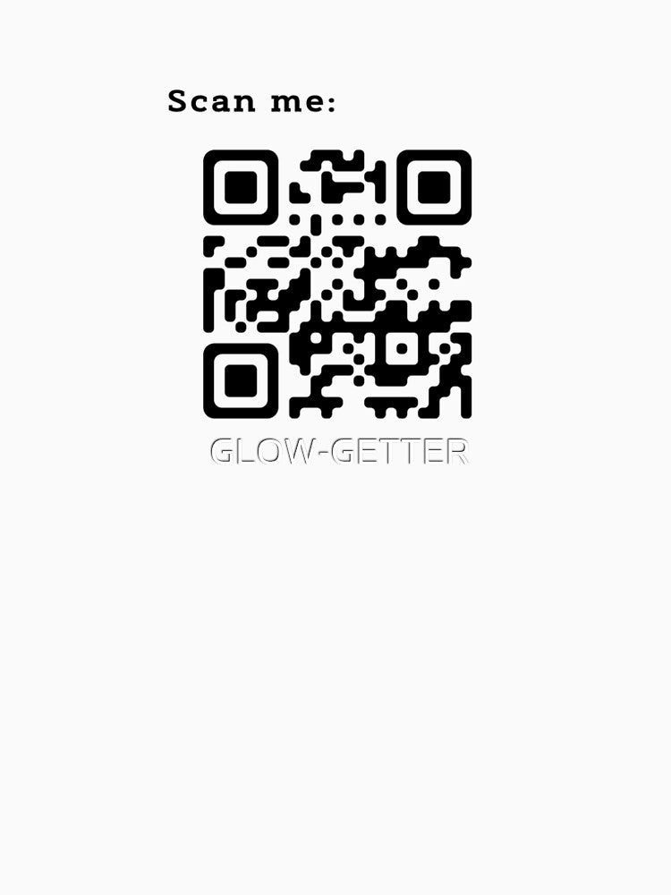QR Code "Scan me"- sweet text message by GLOW-GETTER