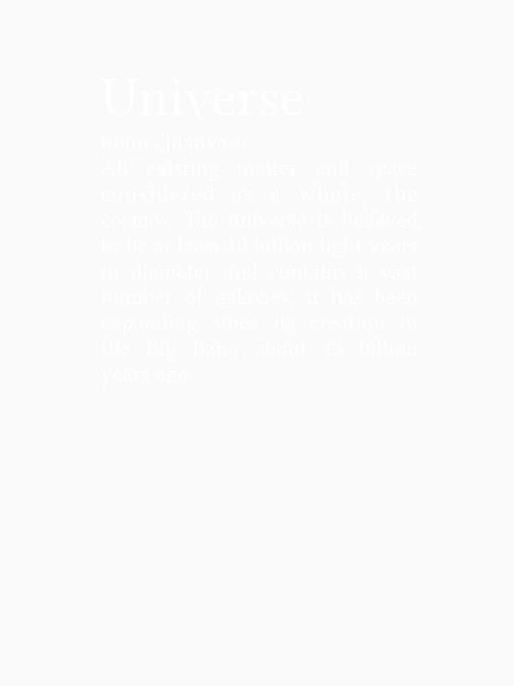 Universe Definition by Jamila Benito