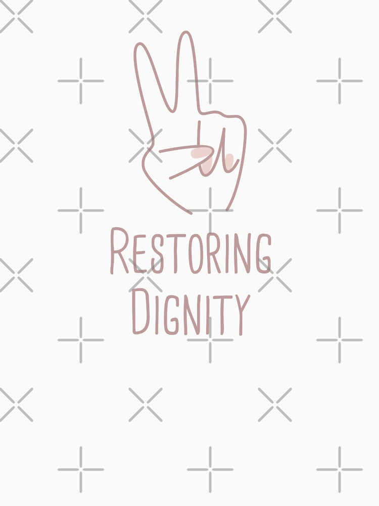 Restoring Dignity Peace Building Positive Phrase by FemiBiutti