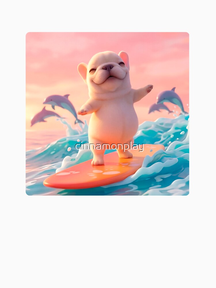 Cute Pibble Surf by cinnamonplay