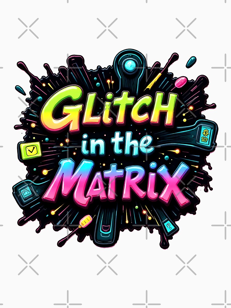 Neon Matrix Glitch Art – Digital Explosion by ArtCreator2023