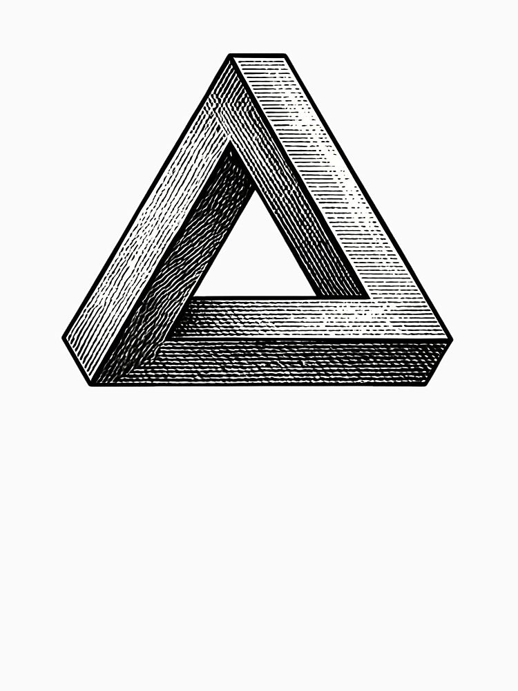 Impossible Penrose Triangle Optical Illusion by anas006