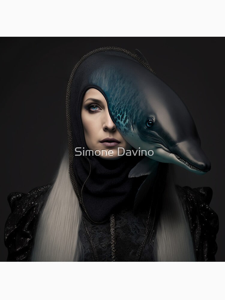 Black dolphin hat by Simone Davino