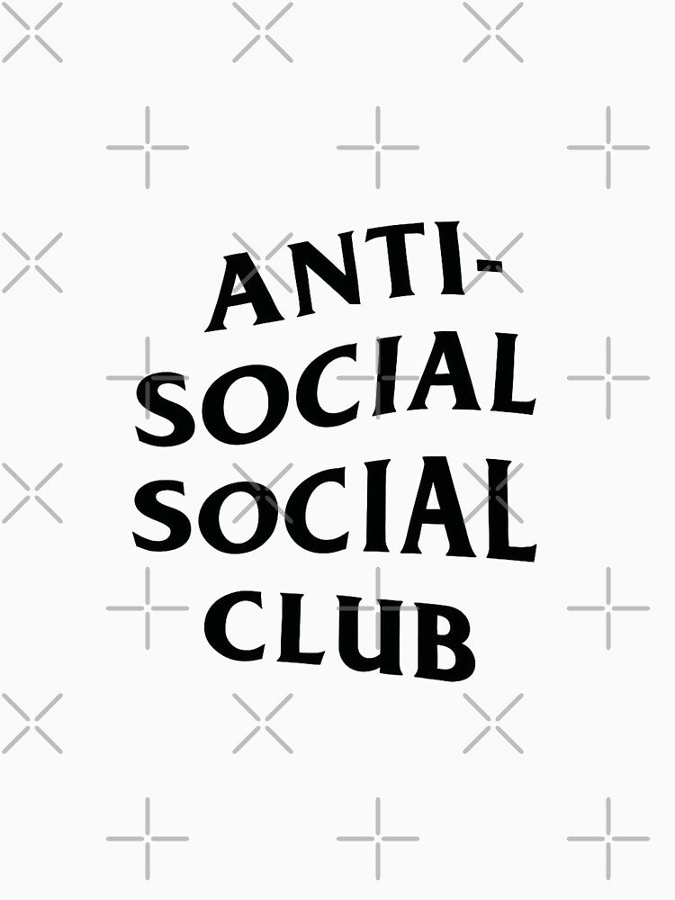 Anti-Social Curved by GenzShoppingHub