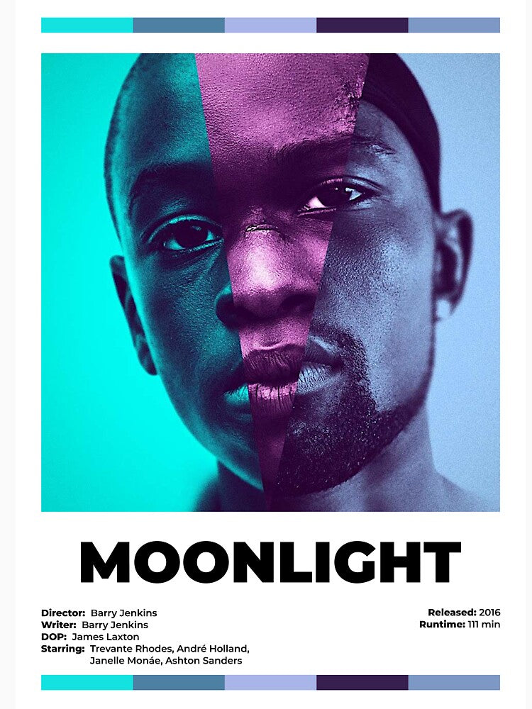 Moonlight alternative minimalist movie poster by WowCoolPoster