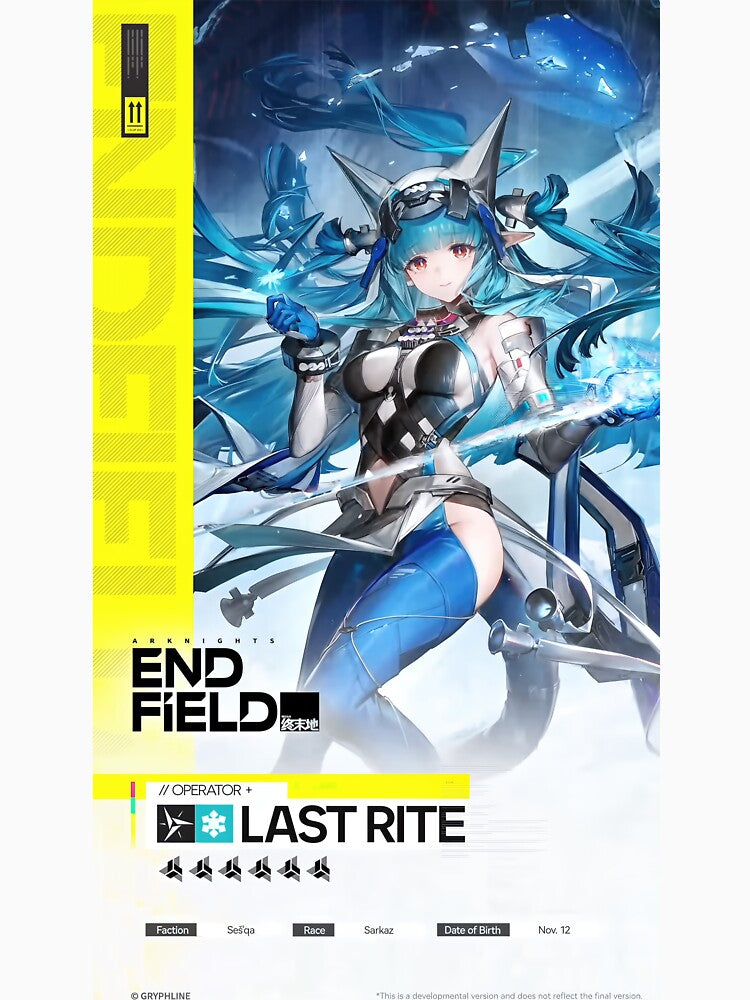 Last Rite Official Poster, Arknights Endfield by Astral Drop