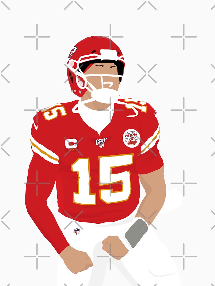 Patrick Mahomes football illustration by ArlemUnivers