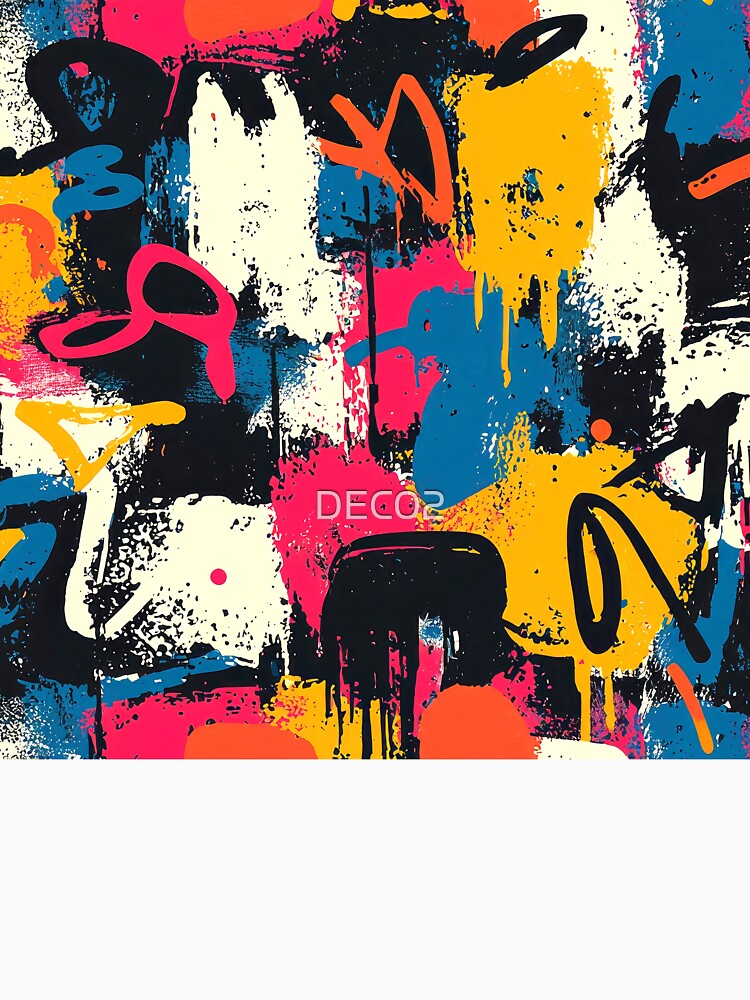 Grunge Urban Street Art Colorful Abstract Designs Mural by DEC02