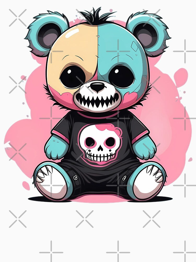 pastel goth teddy bear by lotsagoth