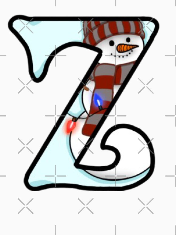 Holiday themed letter Z by Artistkhg