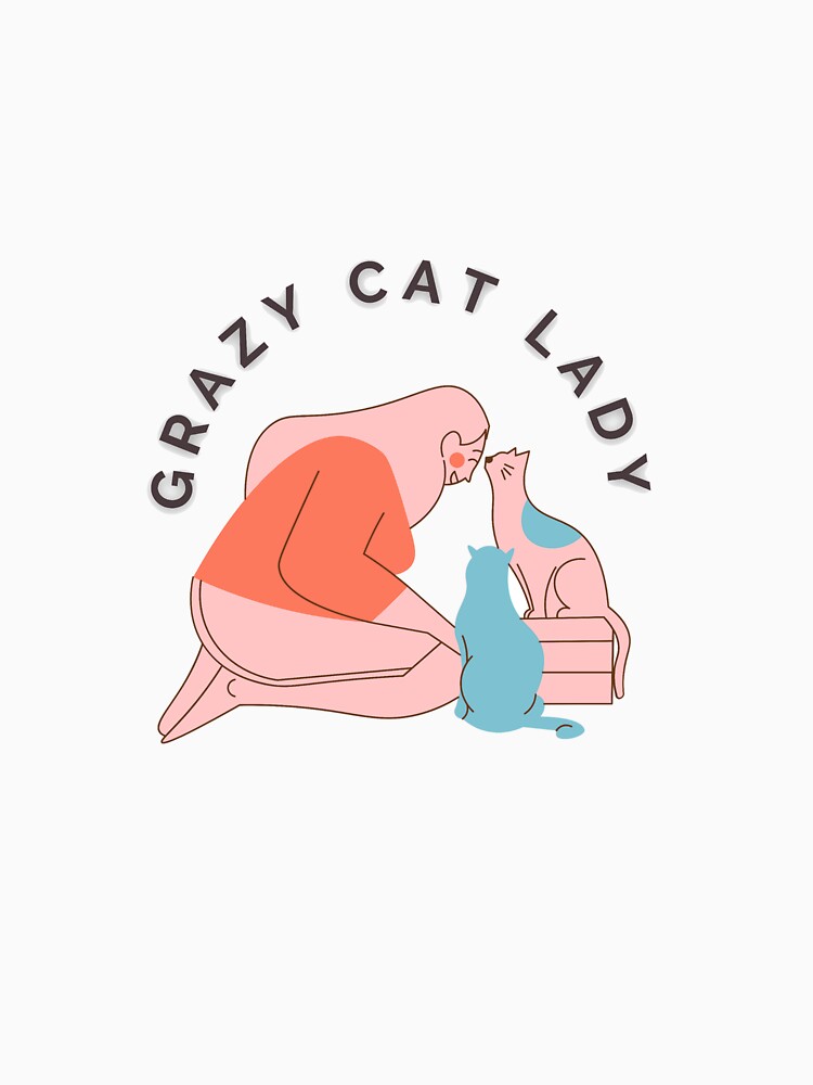Grazy cat lady logo by Beeroclock