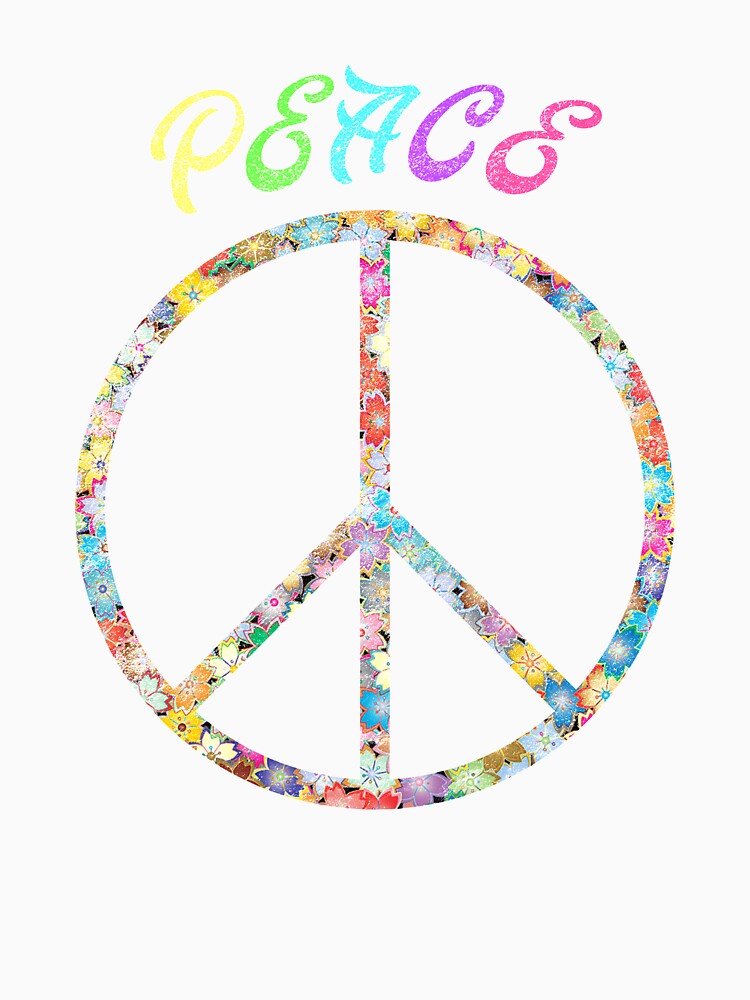 Peace Sign, Peace Symbol, Hippie, Colorful Gift by Kuma518