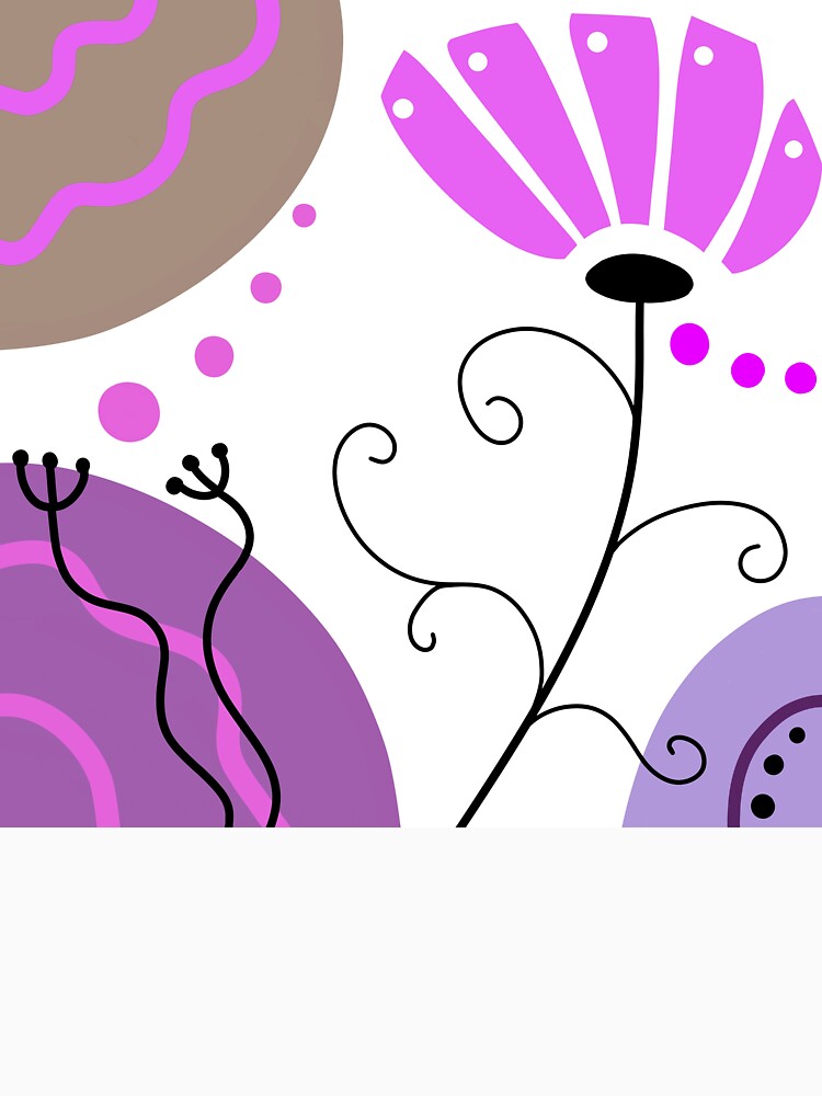 Whimsical Purple Boho Minimalism by Sartoris Art